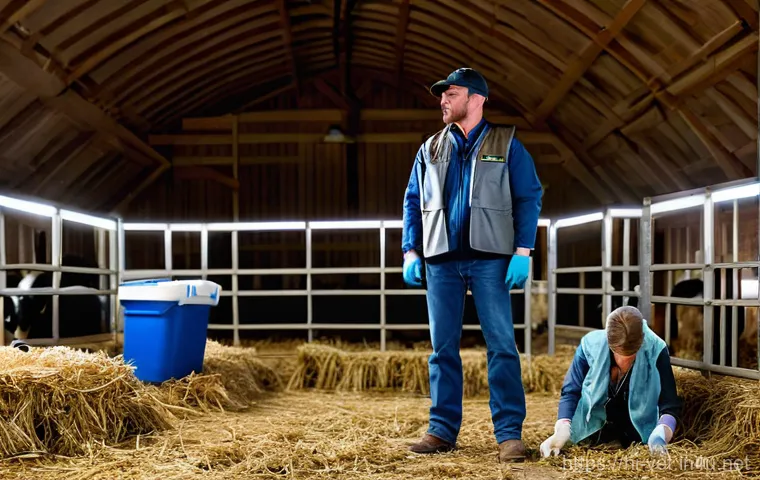 수의사 근무시간의 현실 - **Prompt 1: Compassionate Clinic Care**
    A compassionate female veterinarian in her mid-30s, wear...