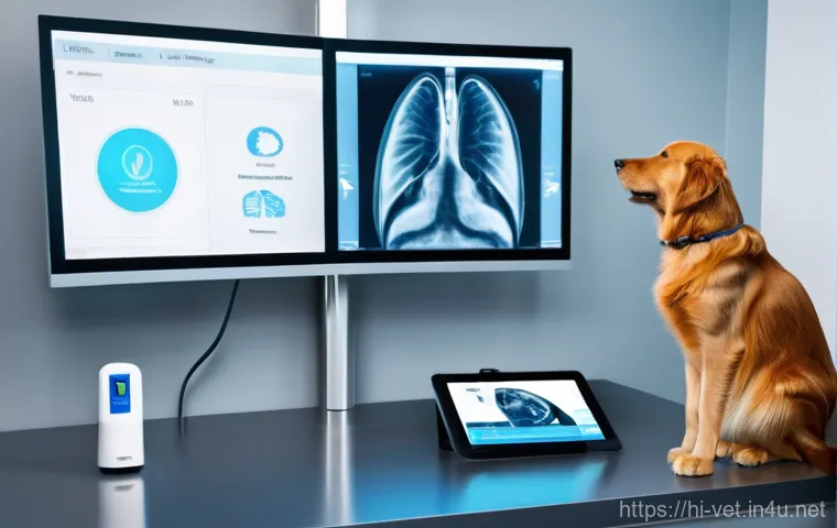 수의사로서의 자기계발 아이디어 - **Prompt 1: The Modern Veterinarian's Tech-Savvy Clinic**
    A bright, clean, and modern veterinary...