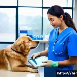 Home 17 수의사와 간호사의 협력 사례 - **Prompt 1: The Trusting Check-up**
"A brightly lit, clean, and modern veterinary examination ro...