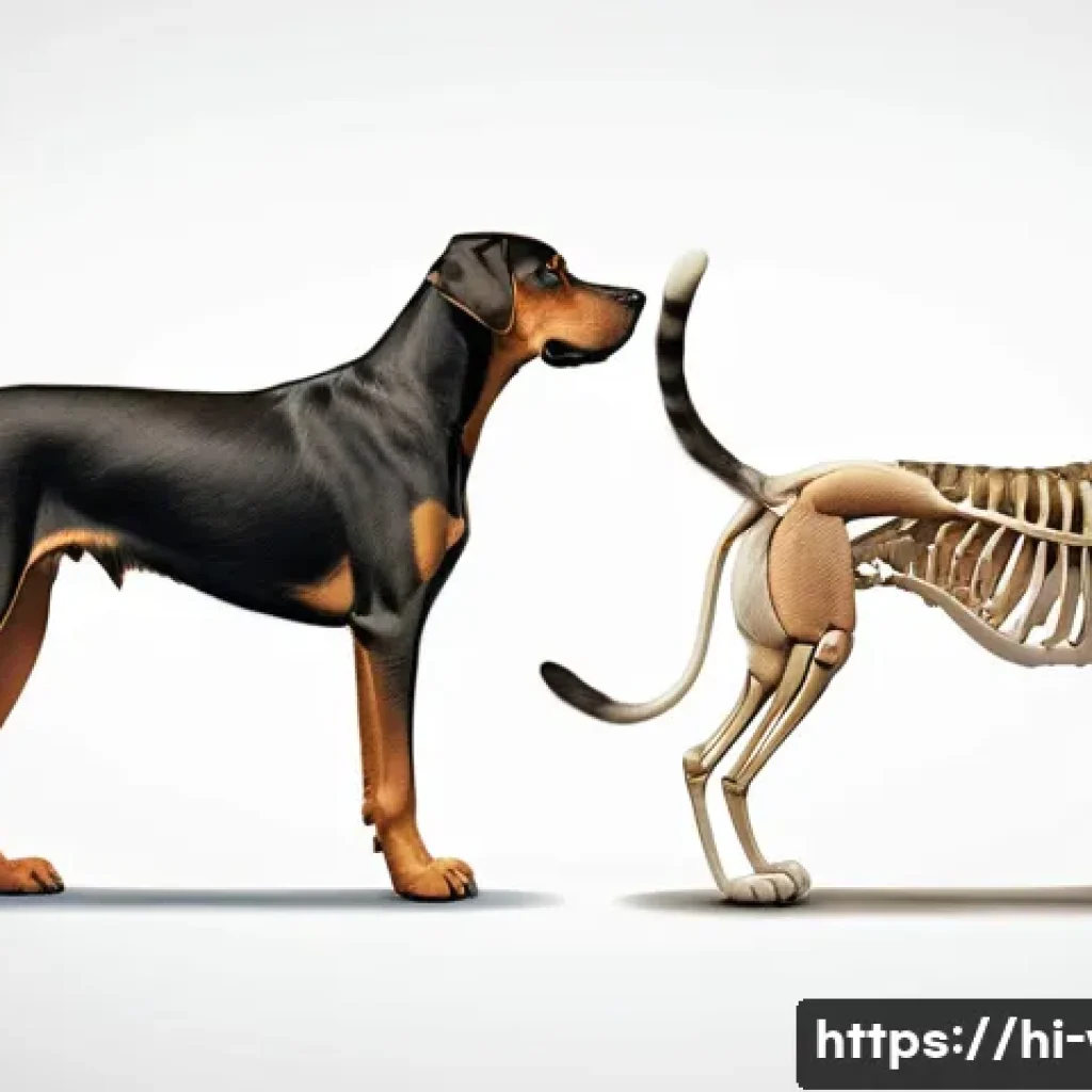 동물종별 의학적 차이 이해하기 - A detailed anatomical illustration of a dog and a cat side by side, showcasing the differences in th...
