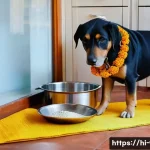 수의사가 자주 받는 질문 정리 - A detailed and heartwarming scene of a small Indian village home interior where a middle-aged Hindi-...